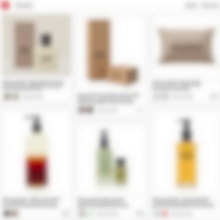 Coleção de imagens de produtos com branding consistente no Pinterest.