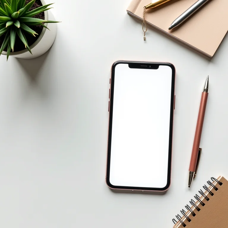 Composição de objetos de escritório com assinatura de email em destaque