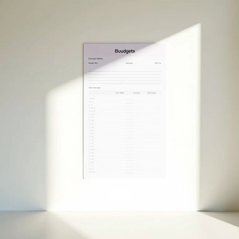 Contas essenciais destacadas em um orçamento.