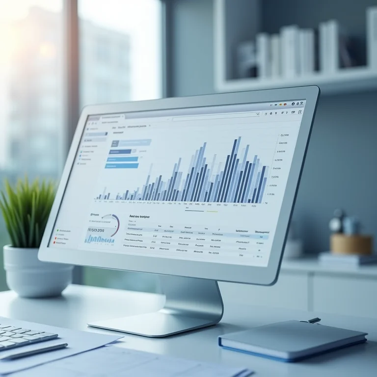 Dashboard com métricas de um cartão de visita digital