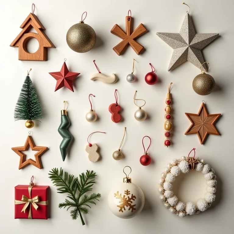 Decorações de Natal feitas com materiais reciclados