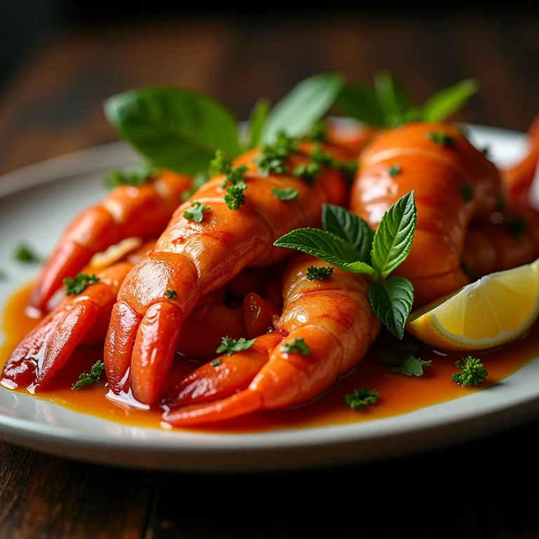 Delicioso prato de frutos do mar frescos em Arraial do Cabo