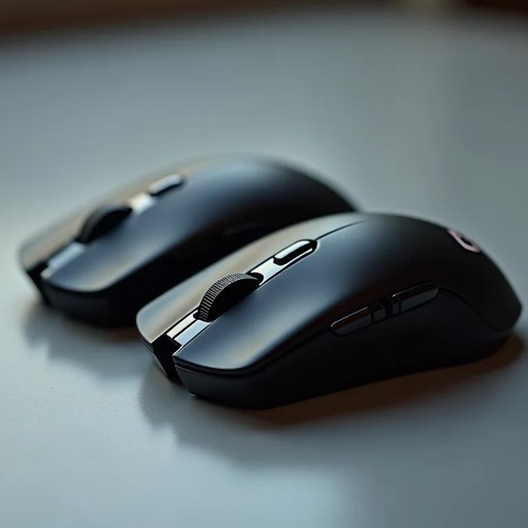 Detalhes dos botões de diferentes mouses gamers