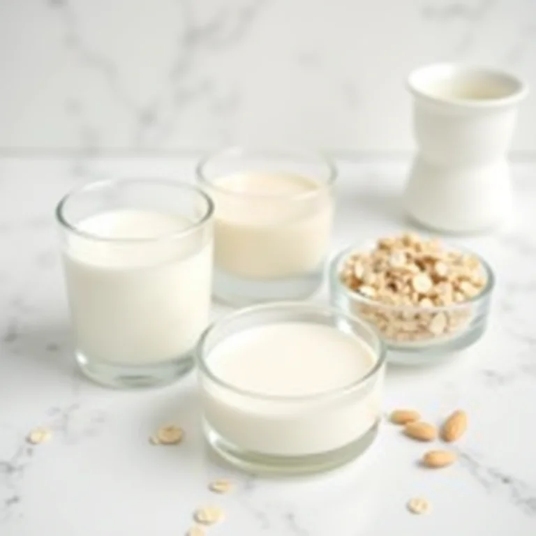 Diferentes tipos de bases líquidas para overnight oats