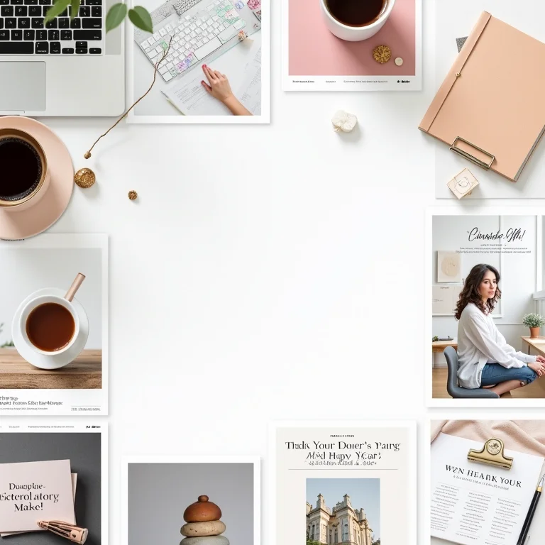Diversos mood boards temáticos criados com boards do Pinterest.