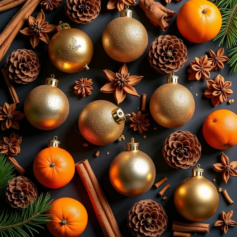 Enfeites de Natal DIY com materiais naturais