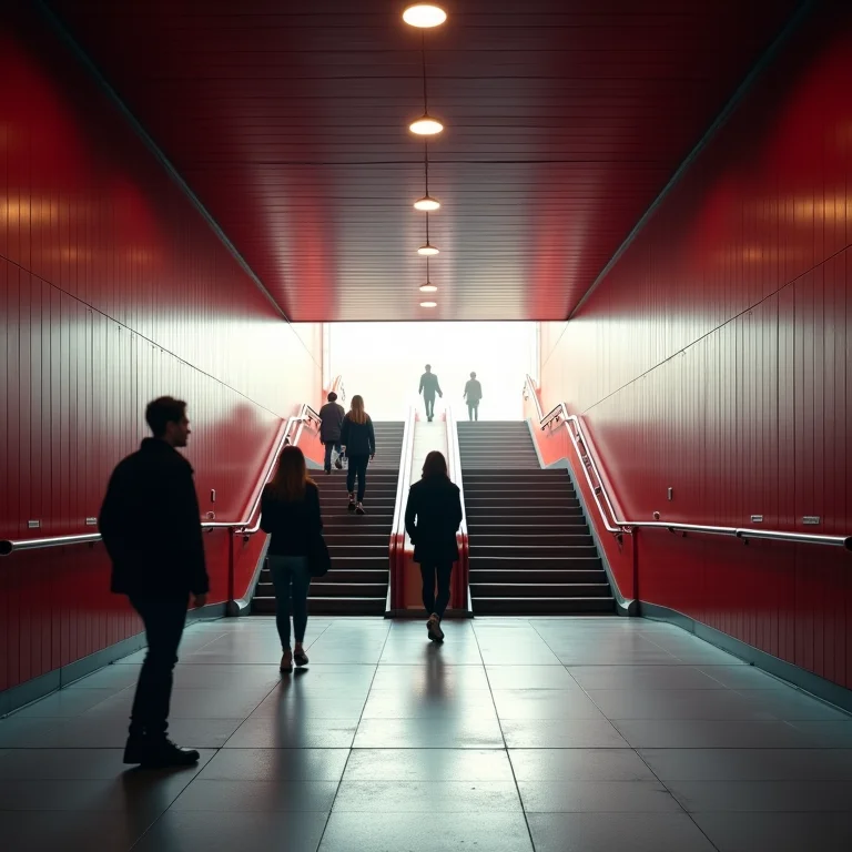 Entrada da estação de metrô da Praça Vermelha