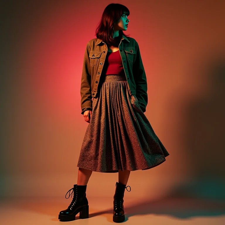 Erros de styling com saia midi e bota