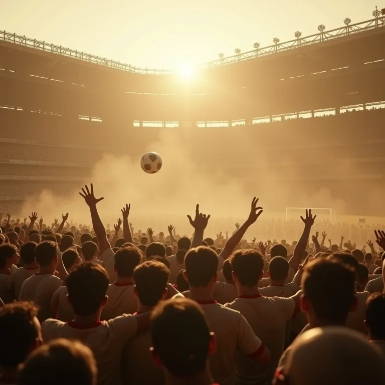 Estádio lotado em um Campeonato Sul-Americano dos anos 40