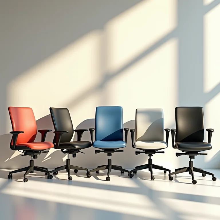 Faixas de preço de cadeiras de escritório