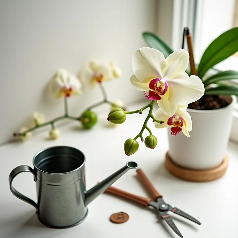 Ferramentas e orquídea para iniciantes