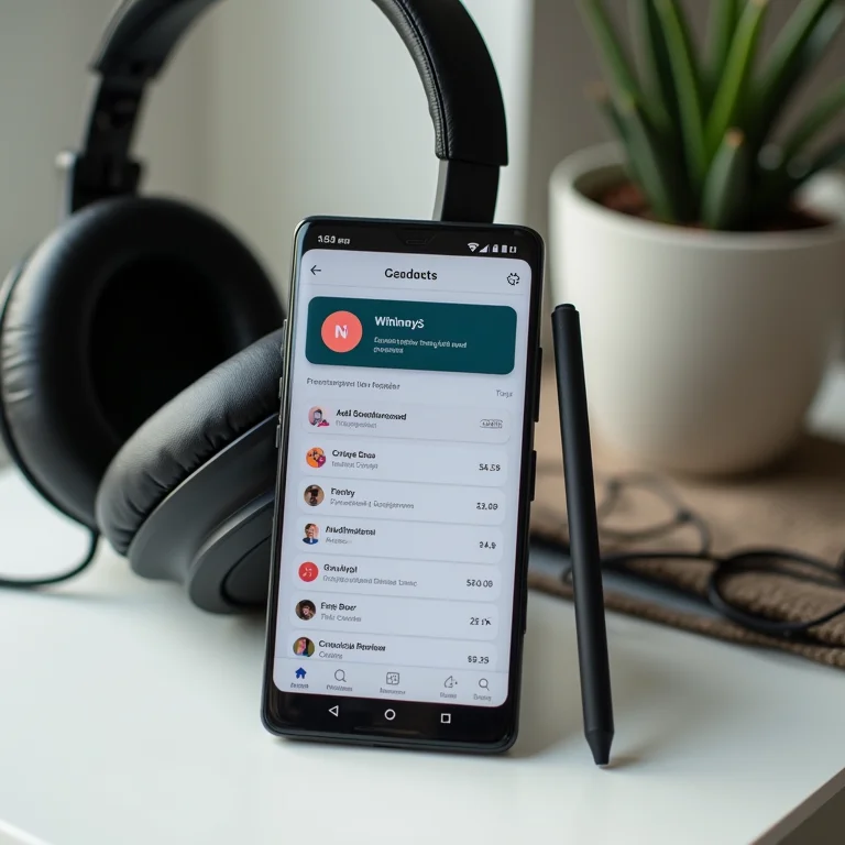 Gráfico comparativo de aplicativos de podcast em um smartphone Android.