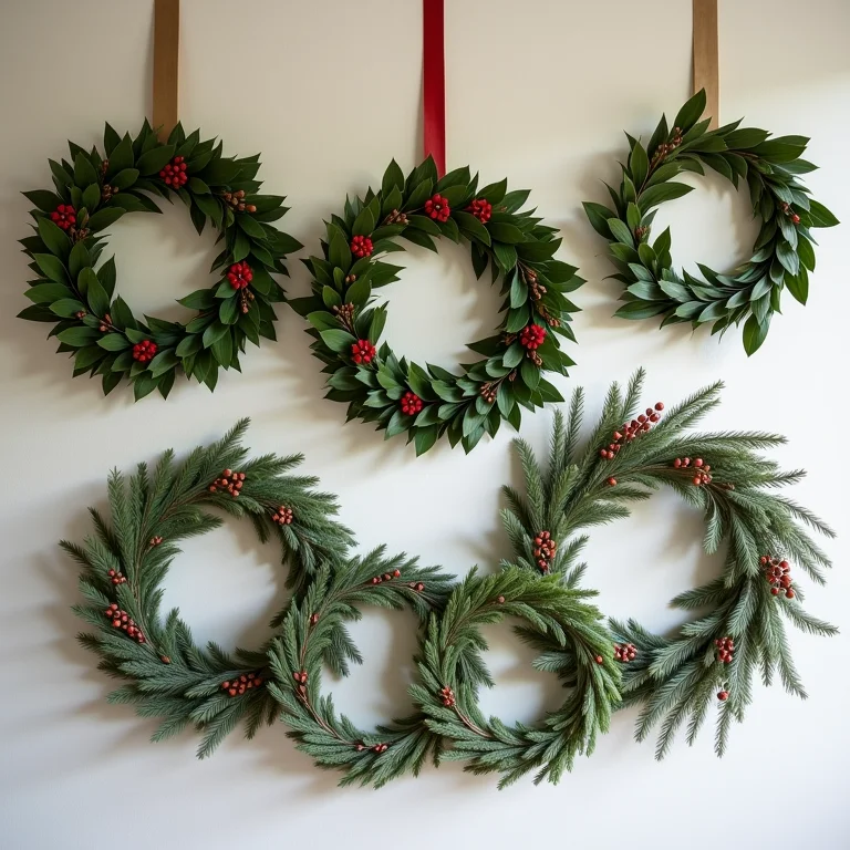 Guirlandas e enfeites criativos para porta.