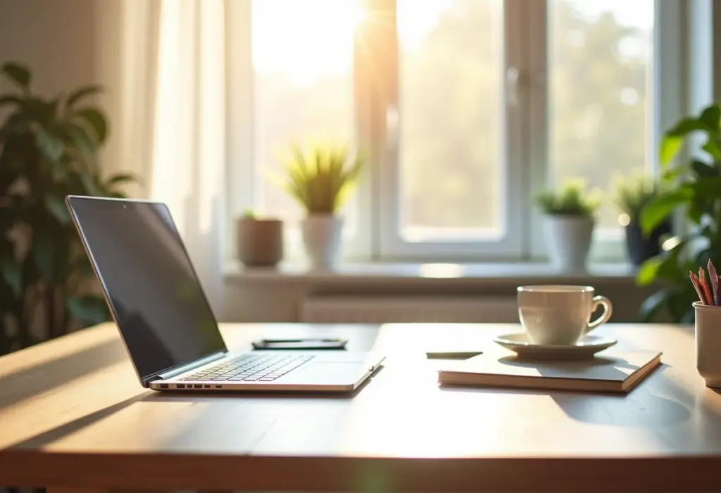 Home office organizado e produtivo