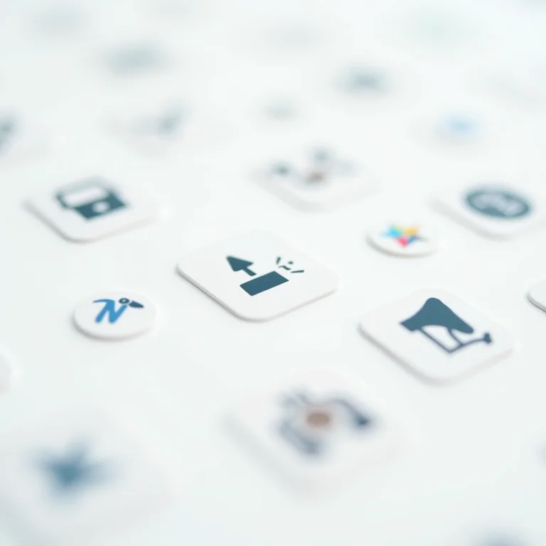 Ícones de aplicativos de busca de emprego com filtros avançados.