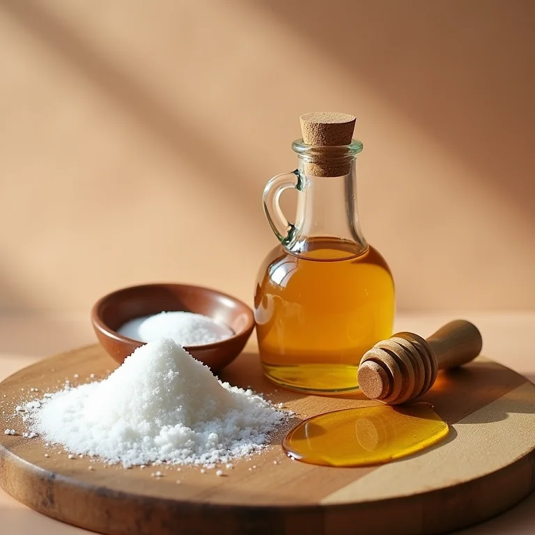 Ingredientes naturais para esfoliante labial caseiro