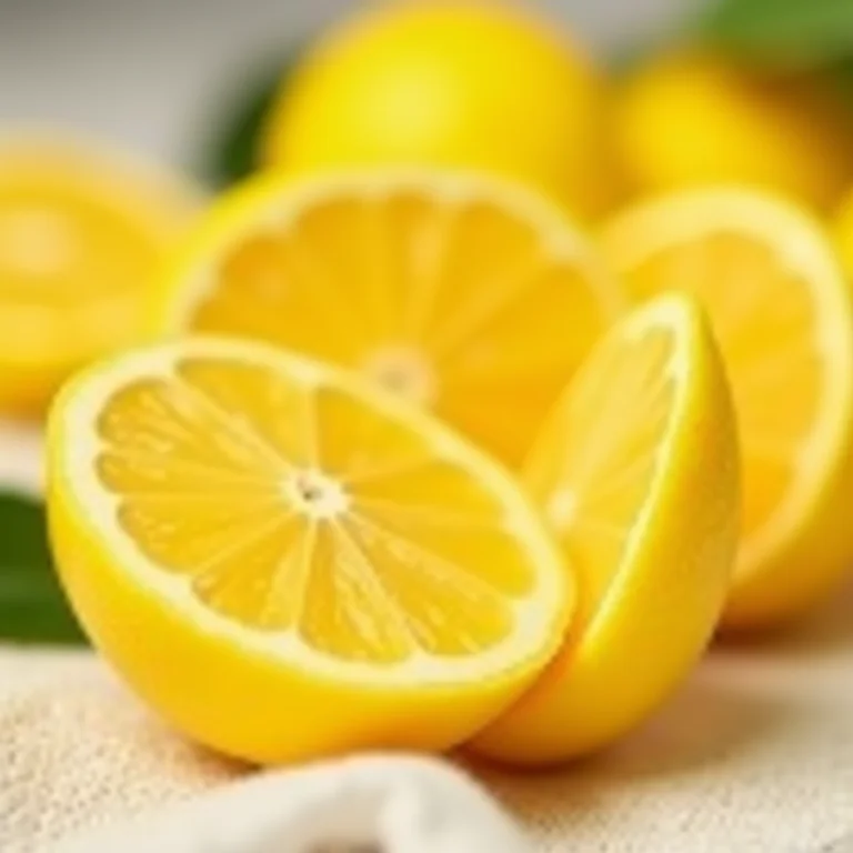 Limões frescos cortados exibindo suas cores vibrantes