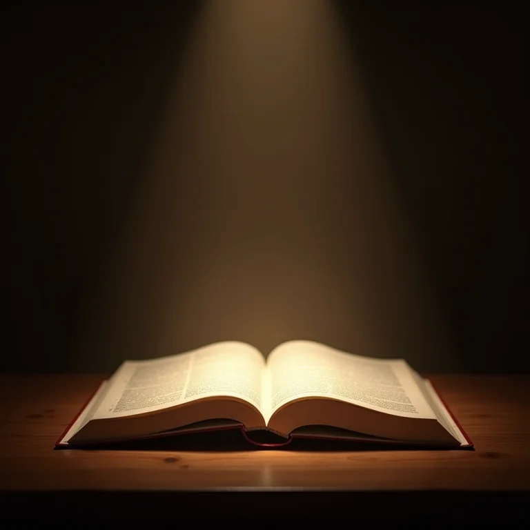 Livro aberto com projeção digital de uma biblioteca online, representando tesouros escondidos.