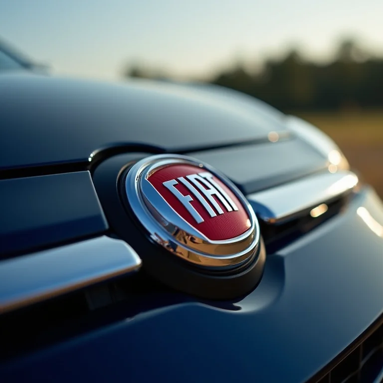 Logo da Fiat em um carro