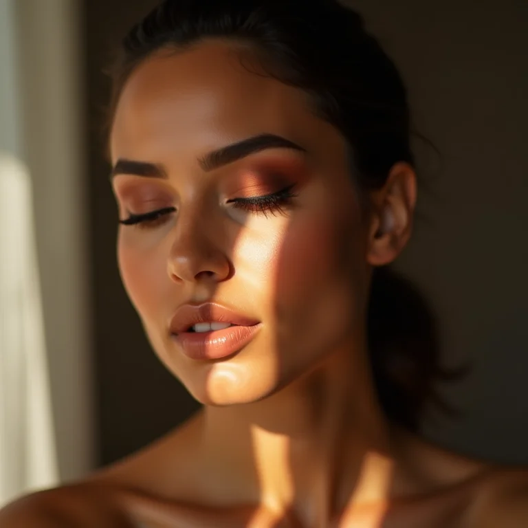 Maquiagem para olhos em tons terrosos