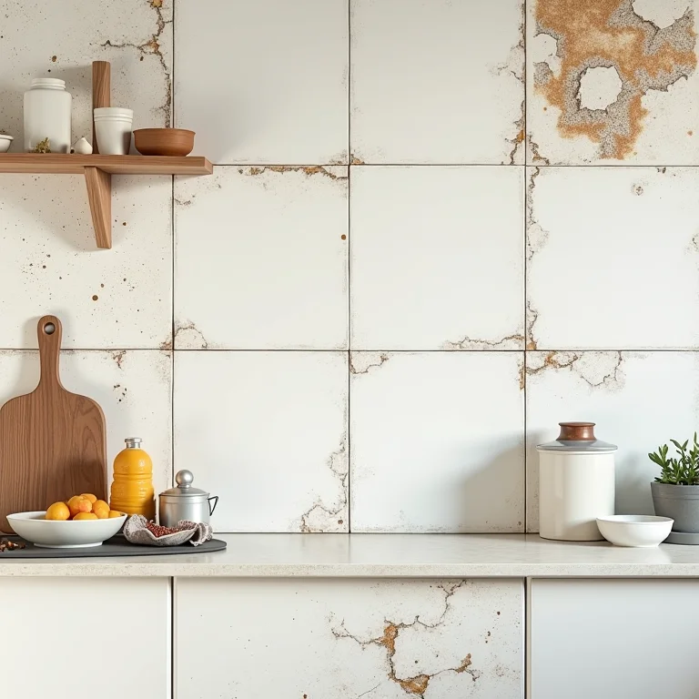 Materiais de baixa qualidade em uma cozinha