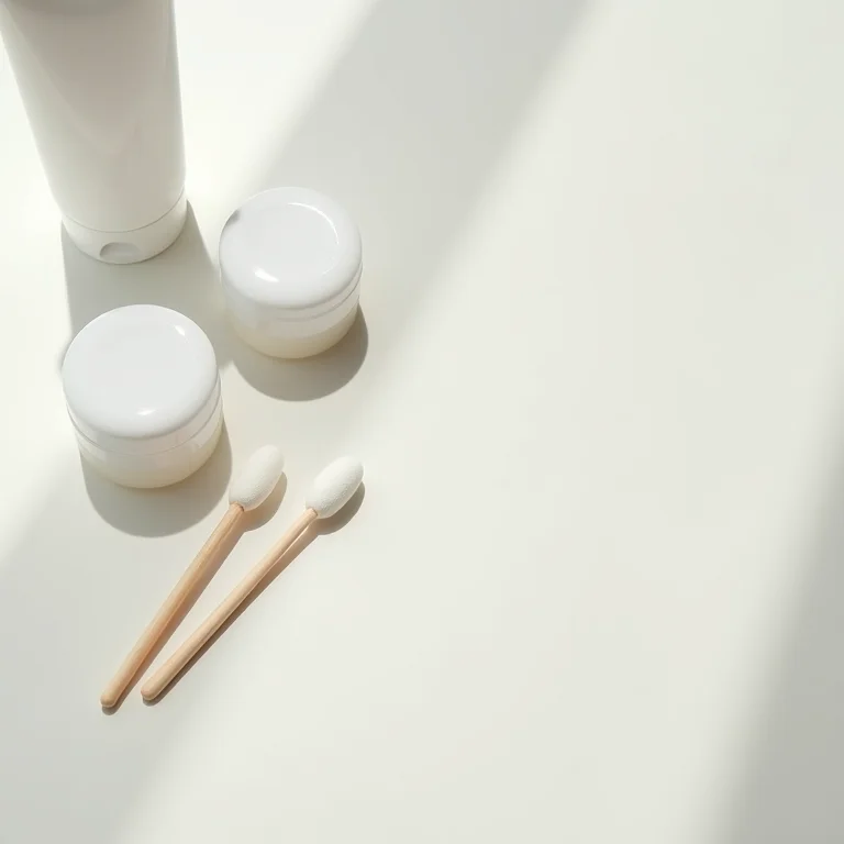 Materiais para limpeza e hidratação da pálpebra