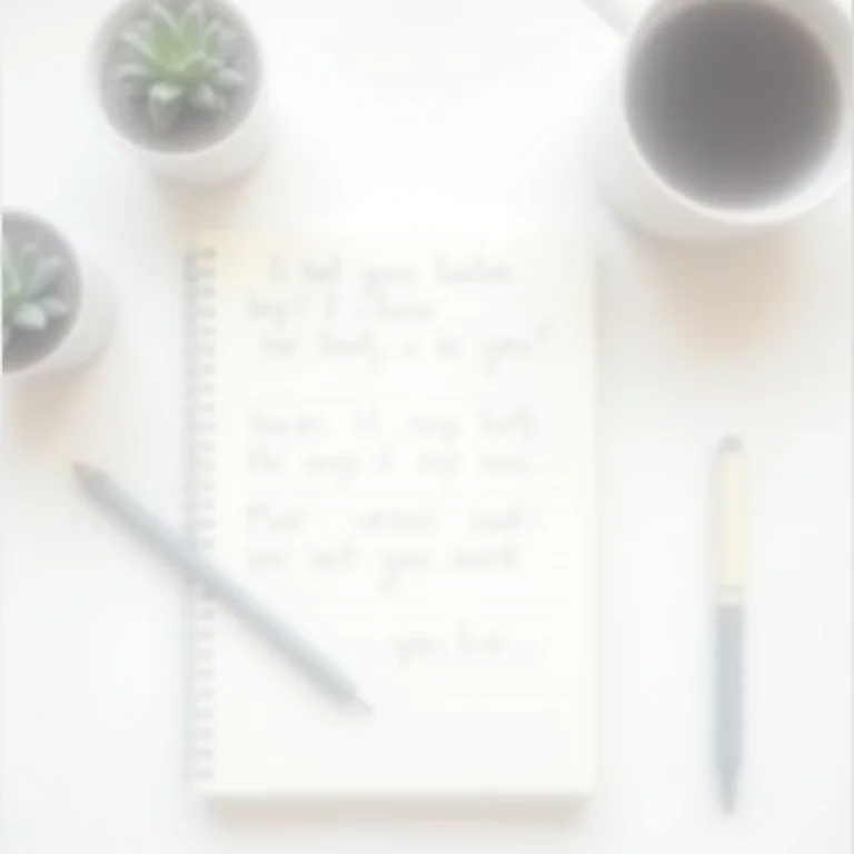 Mesa de trabalho organizada com itens para planejamento