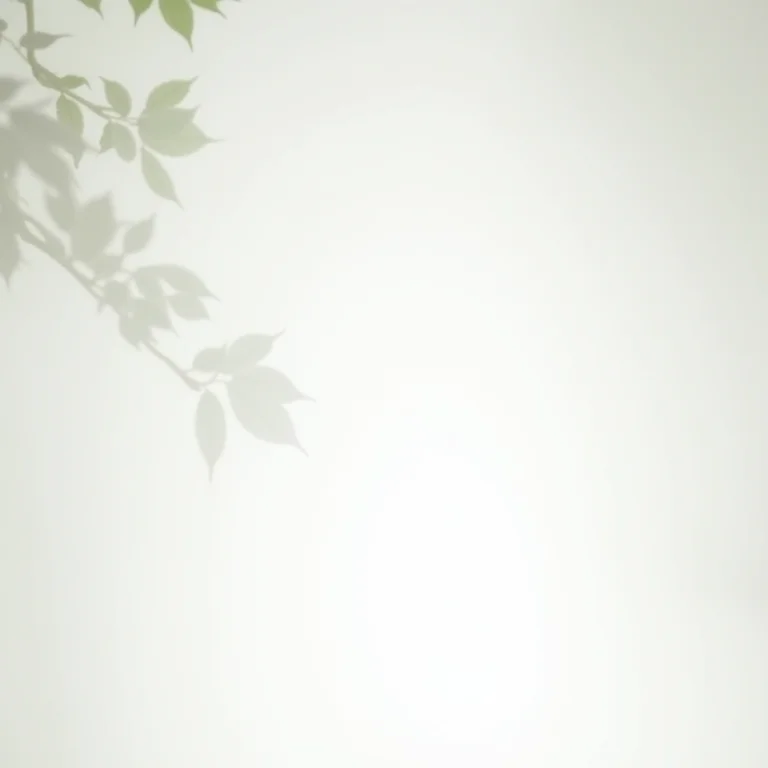 Mesa minimalista com currículo de design clean.