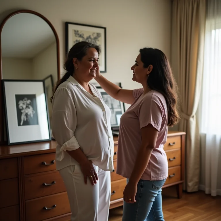 Molduras e espelho no aparador