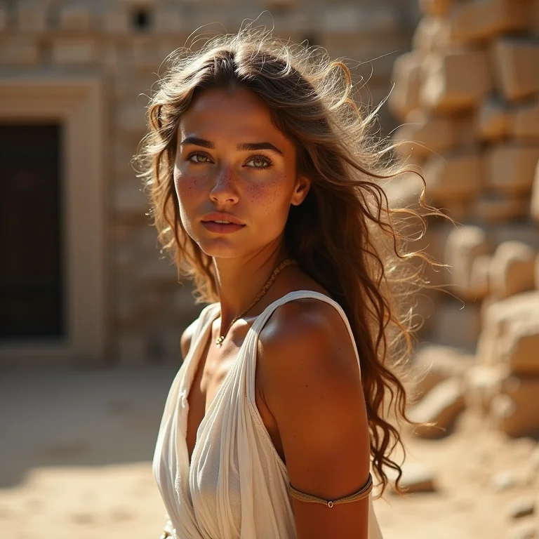 Mulher branca dançando na Grécia Antiga