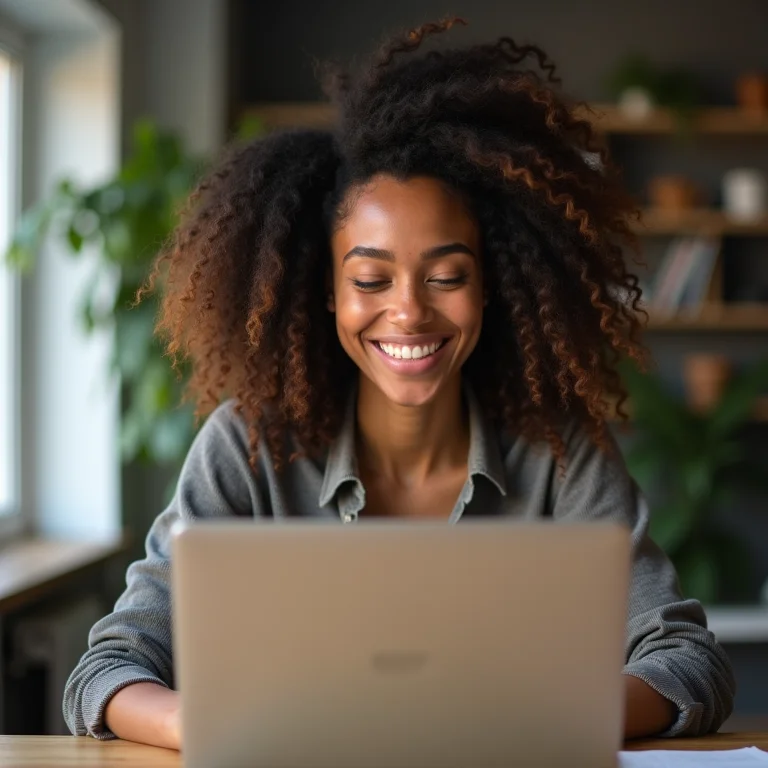 Mulher branca dando conselhos financeiros online