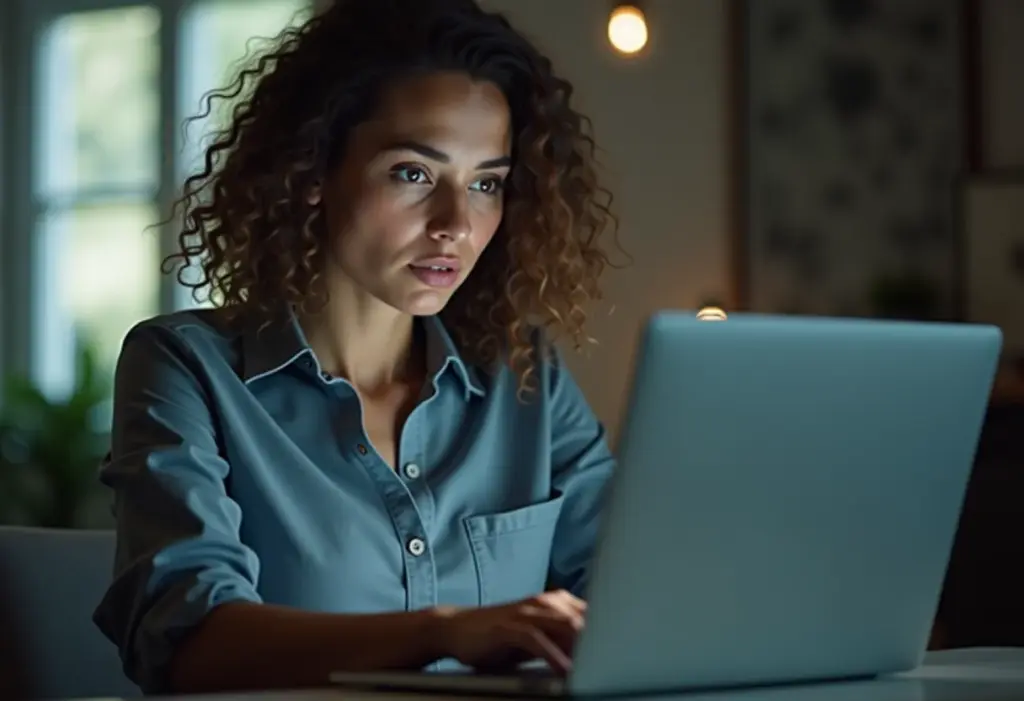 Chrome te irrita? Desative as notificações de sites AGORA! Mulher irritada com notificações no Chrome