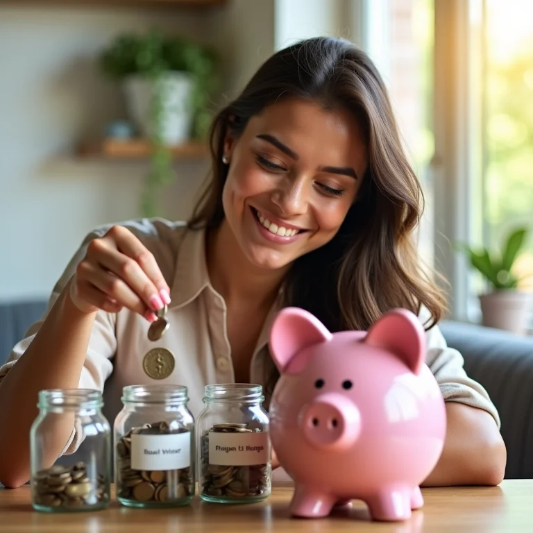 Mulher latina criando orçamento baseado em tempo e prioridades