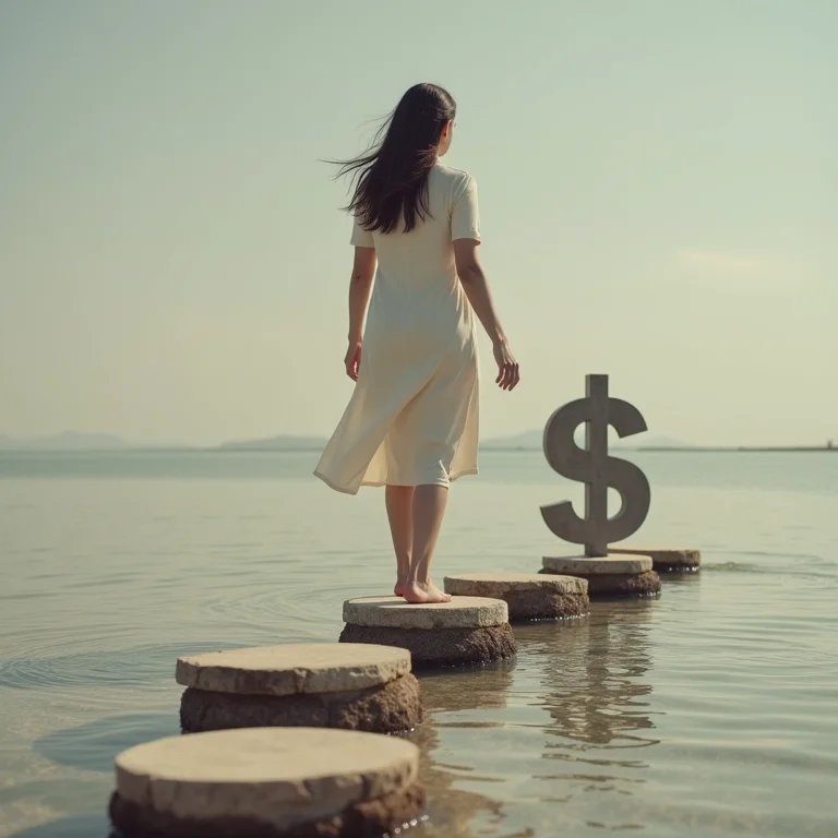 Mulher plus size superando obstáculos financeiros, representando os riscos de investir em dividendos.