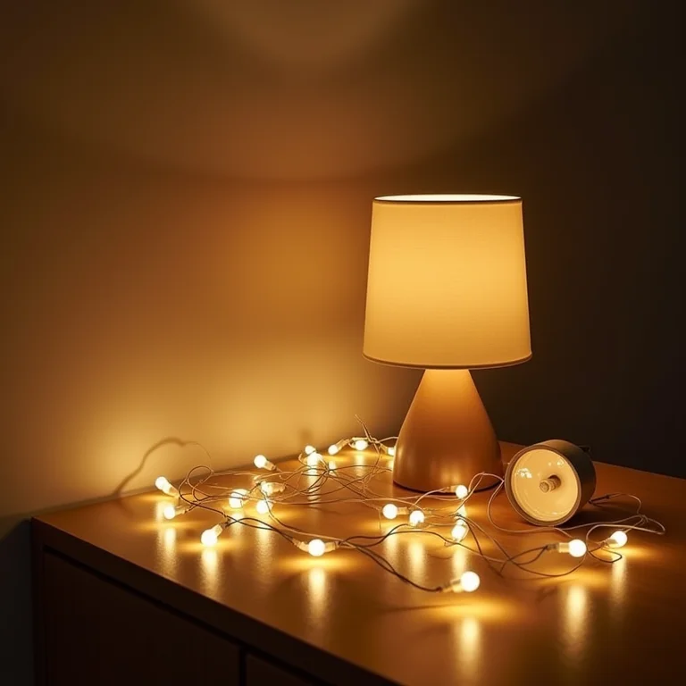 Opções de iluminação para quarto compartilhado.