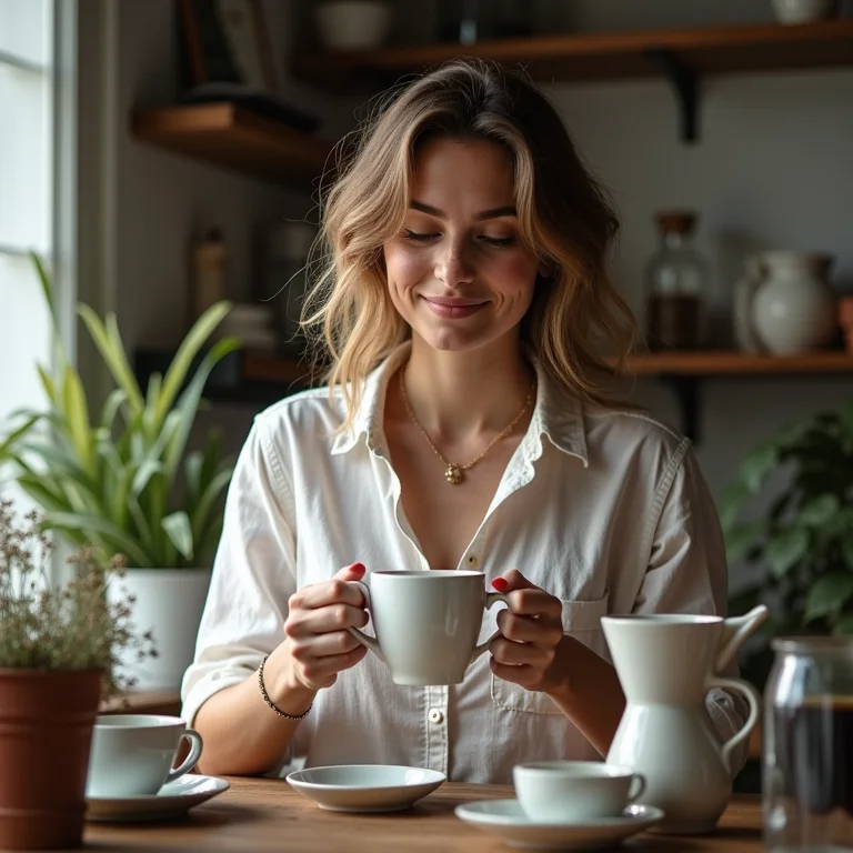Organização elegante e prática do cantinho do café