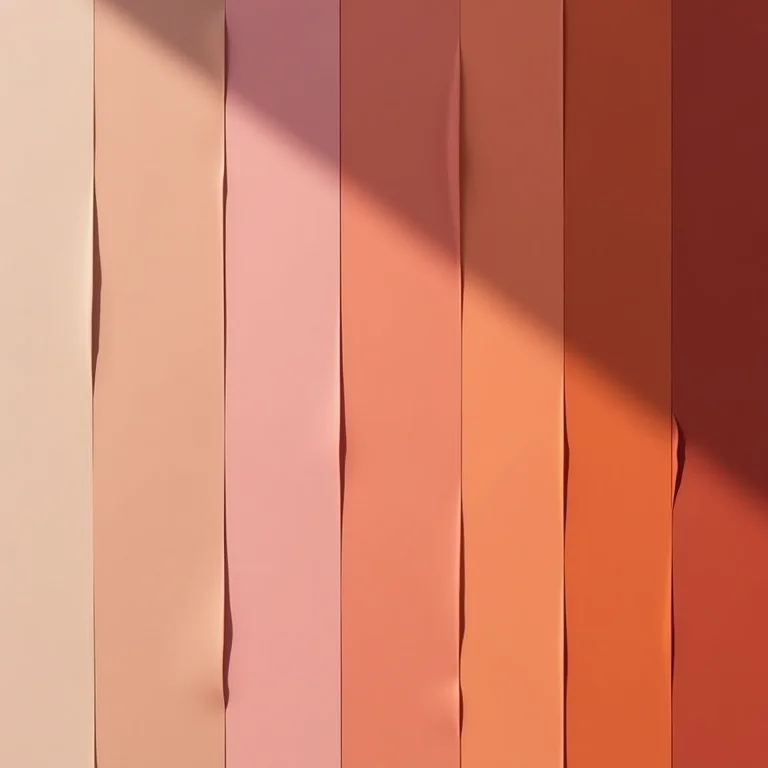 Paletas de cores e amostras de maquiagem demonstrando a teoria das cores