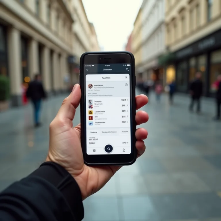 Passagem de ônibus sendo comprada online em um smartphone