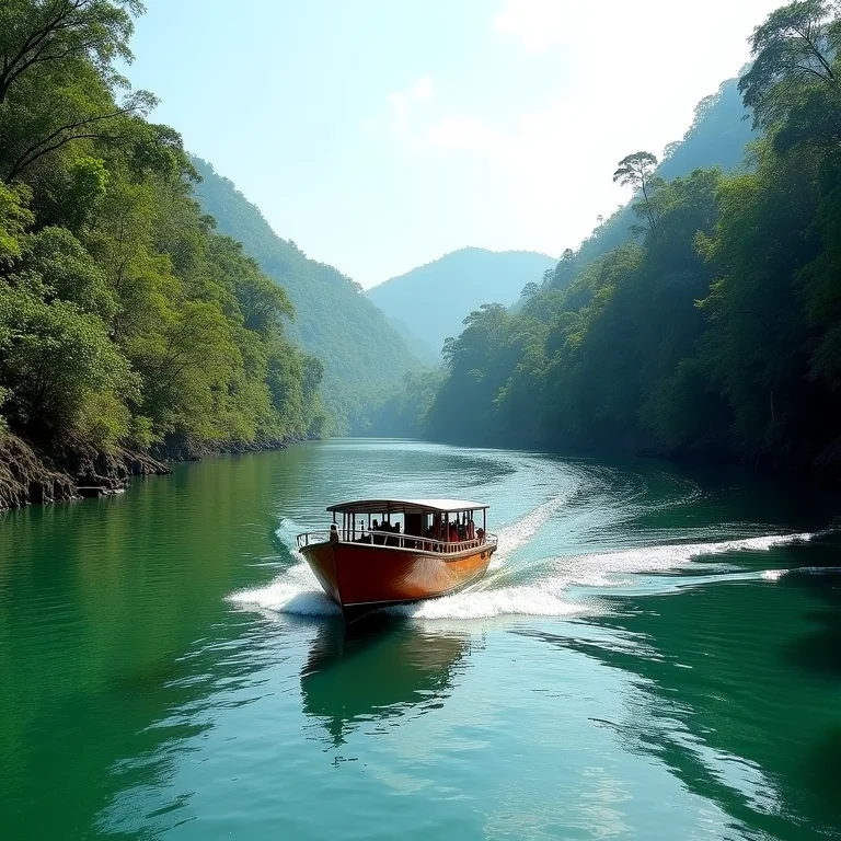 Passeio de barco no Rio Tapajós em Alter do Chão.
