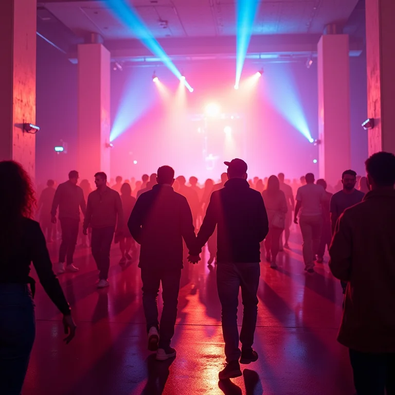 Pessoas dançando no festival Sónar