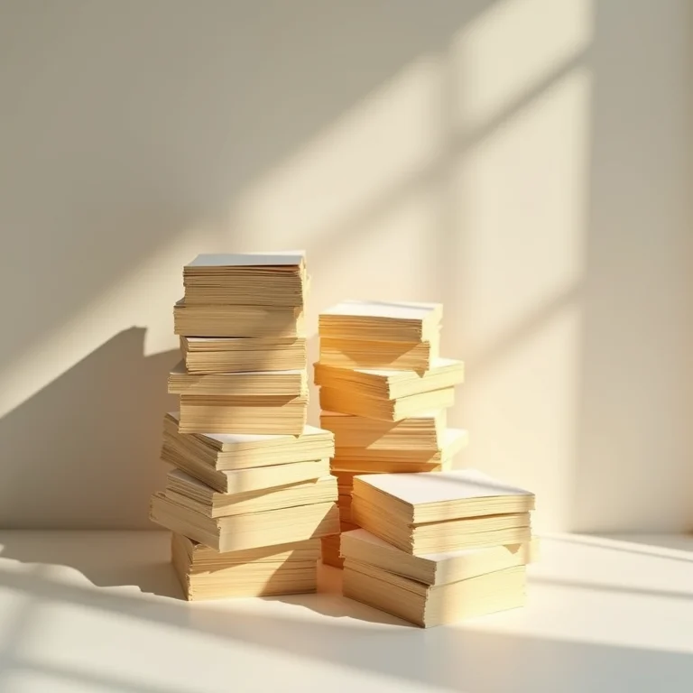 Pilhas organizadas de Notas Fiscais Emitidas, comprovando a renda do MEI