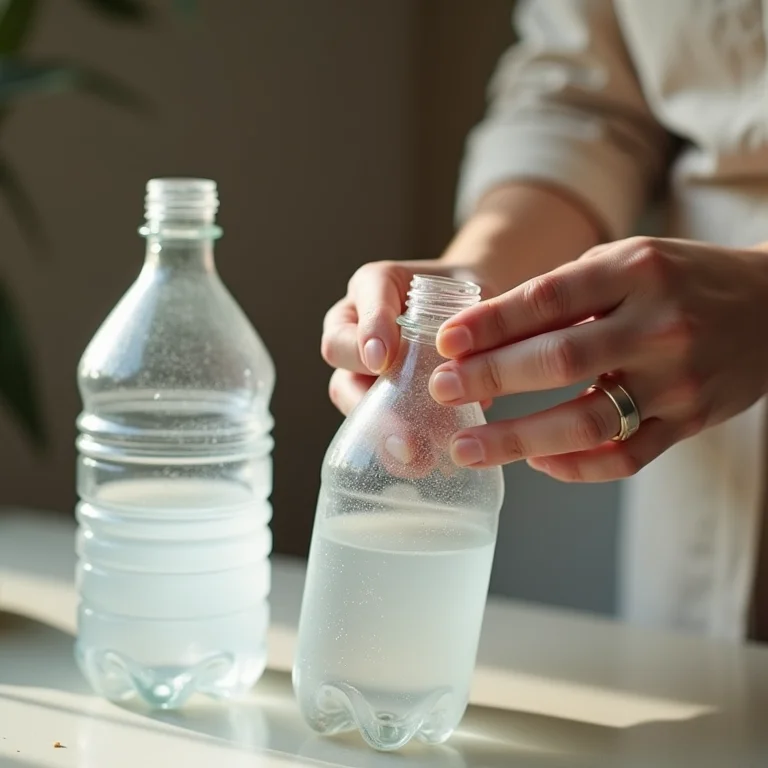 Preparando garrafas PET para artesanato