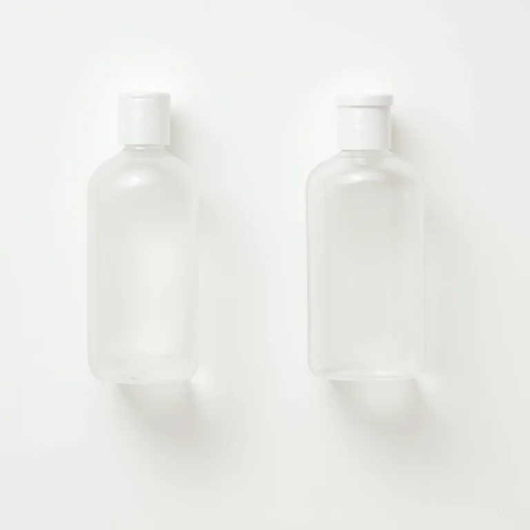 Recipientes de viagem vazios para transferir produtos.