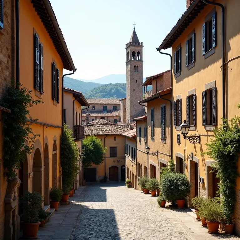 Ruas de San Gimignano na Toscana