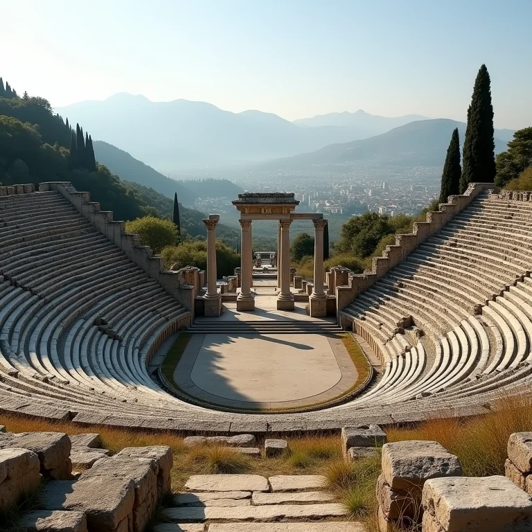 Ruínas de Olímpia, Grécia, local original dos Jogos Olímpicos na antiguidade.