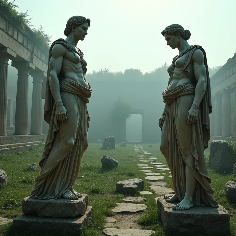 Ruínas de um estádio grego antigo