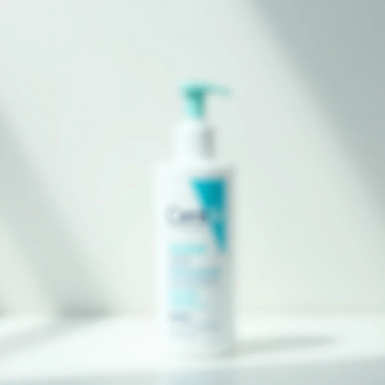 Sabonete líquido facial CeraVe.