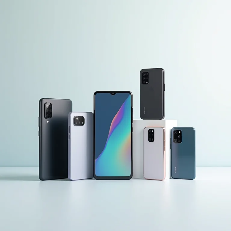 Smartphones usados em destaque.