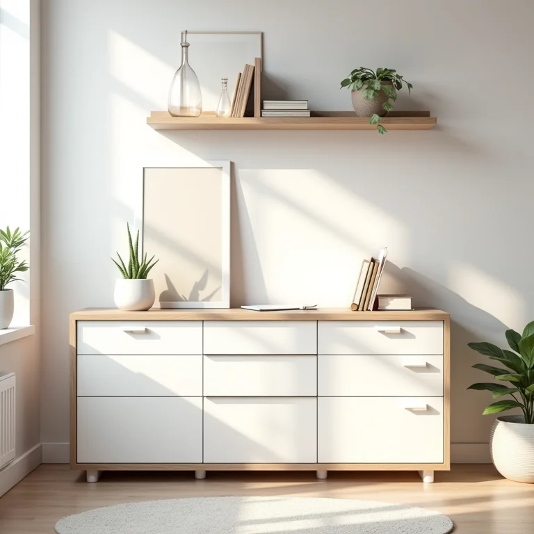 Soluções de armazenamento minimalistas para home office