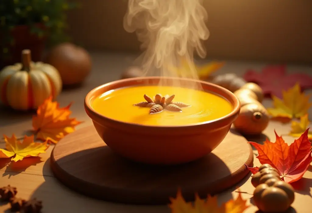 Sopa de Abóbora com Gengibre Fit: O segredo para emagrecer com sabor Sopa de abóbora com gengibre fit, pronta para ser saboreada.